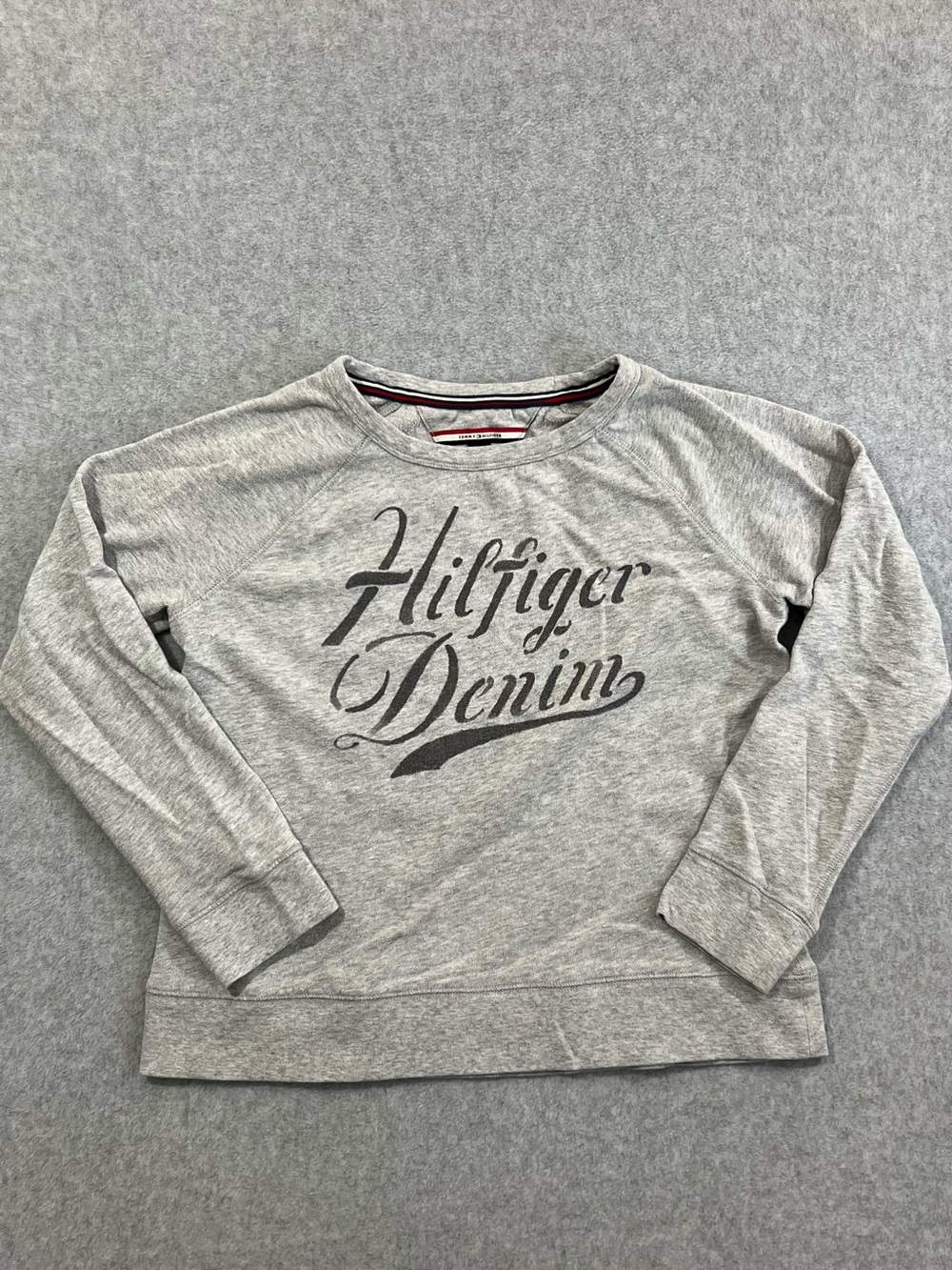 Tommy Hilfiger Hilfiger Denim Grey Sweatshirt Size Small
